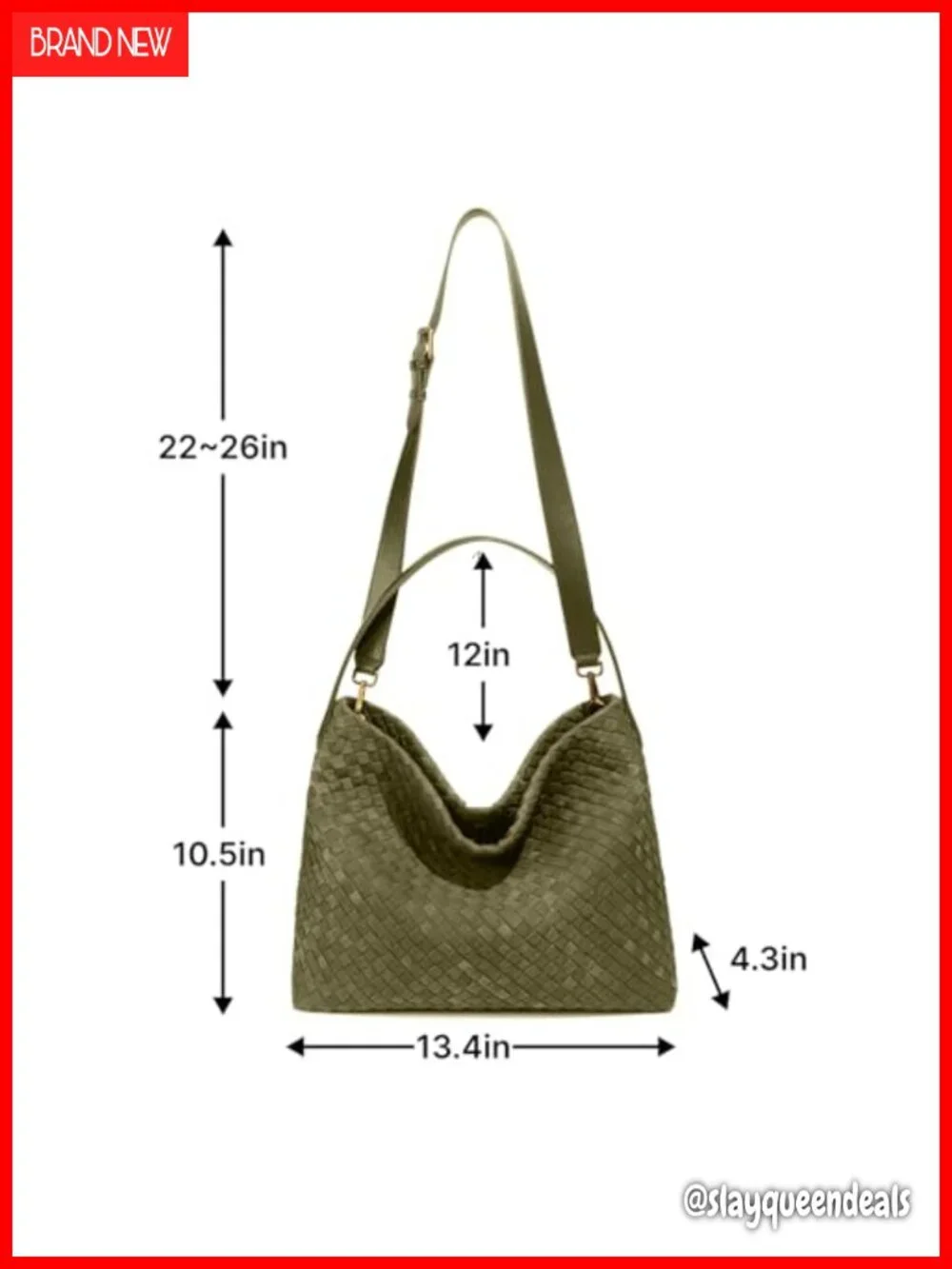 Faux Suede Woven Tote Bag Large Hobo Shoulder Purse
